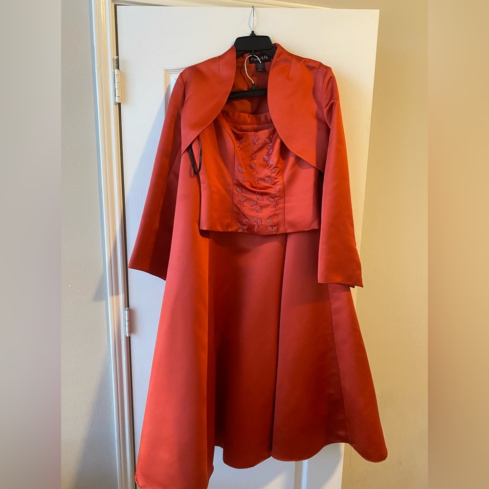 Three piece dress- skirt top and jacket